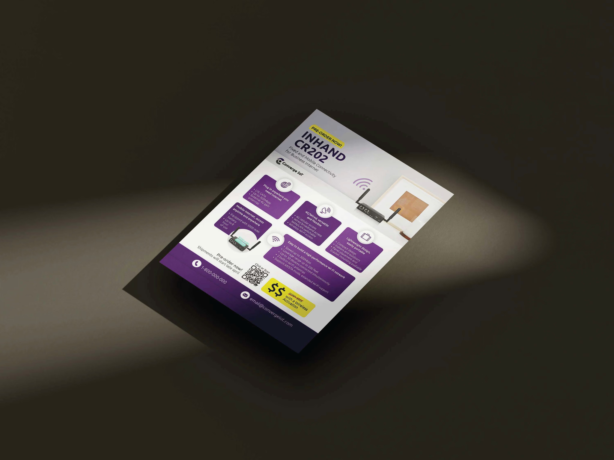 Converge IoT product flyer